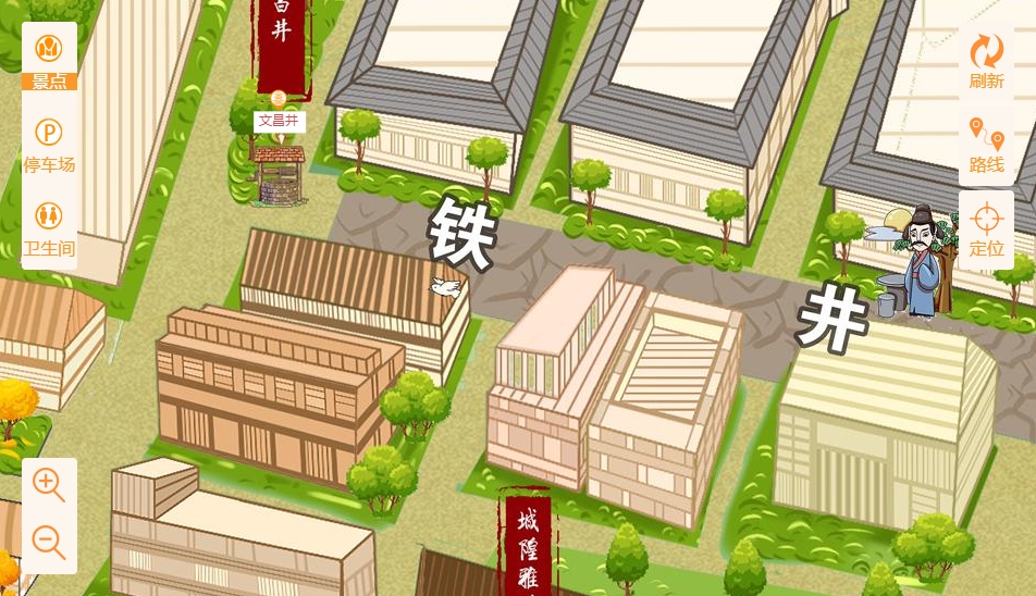 大邑智慧景区：手绘地图与语音导览的完美融合